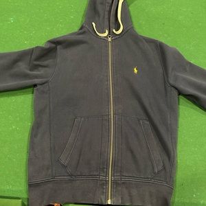 Navy blue Ralph Lauren polo zip up